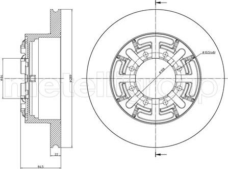 Fri.Tech. BD0589 - Bremžu diski ps1.lv