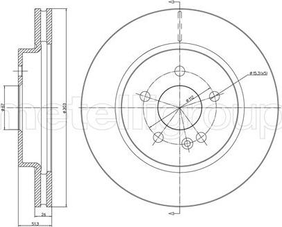 Fri.Tech. BD0535 - Bremžu diski ps1.lv