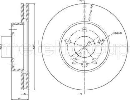 Fri.Tech. BD0531 - Bremžu diski ps1.lv