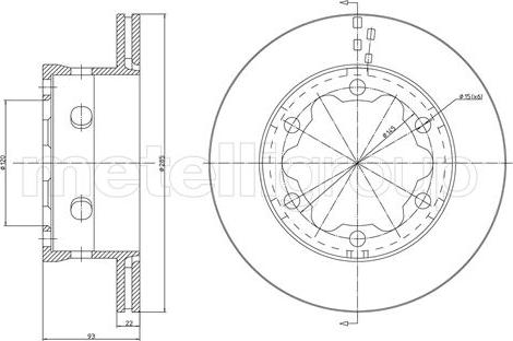 Fri.Tech. BD0538 - Bremžu diski ps1.lv