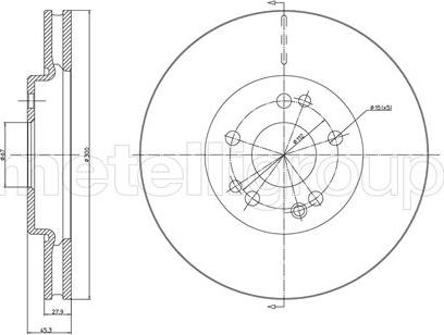 Fri.Tech. BD0525 - Bremžu diski ps1.lv