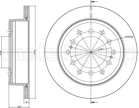 Fri.Tech. BD0521 - Bremžu diski ps1.lv