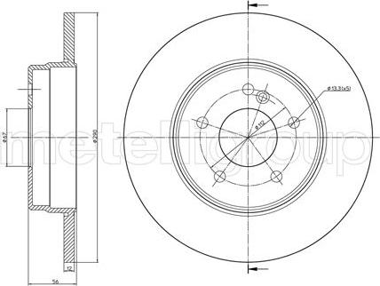 Fri.Tech. BD0698 - Bremžu diski ps1.lv