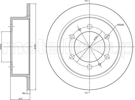 Fri.Tech. BD0693 - Bremžu diski ps1.lv