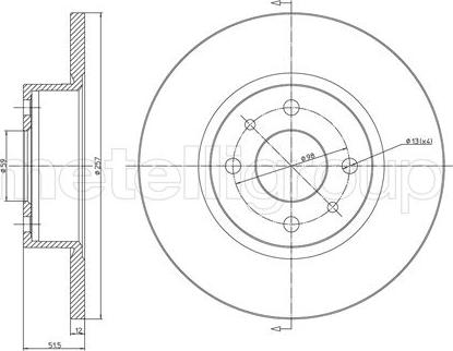 Fri.Tech. BD0646 - Bremžu diski ps1.lv