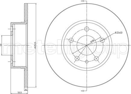 Fri.Tech. BD0648 - Bremžu diski ps1.lv