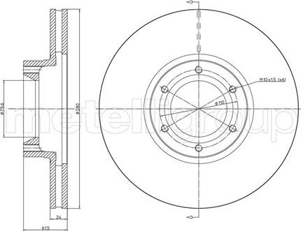 Fri.Tech. BD0665 - Bremžu diski ps1.lv