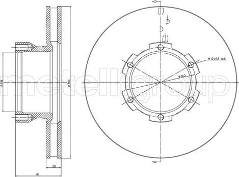 Fri.Tech. BD0603 - Bremžu diski ps1.lv