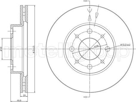 Fri.Tech. BD0686 - Bremžu diski ps1.lv