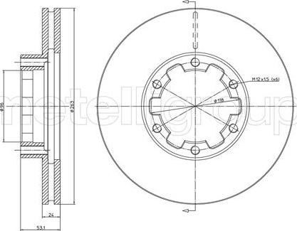 Fri.Tech. BD0681 - Bremžu diski ps1.lv