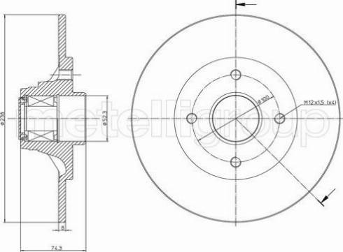 Fri.Tech. BD0688 - Bremžu diski ps1.lv