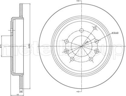 Fri.Tech. BD0639 - Bremžu diski ps1.lv