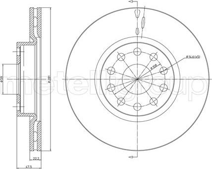 Fri.Tech. BD0677 - Bremžu diski ps1.lv