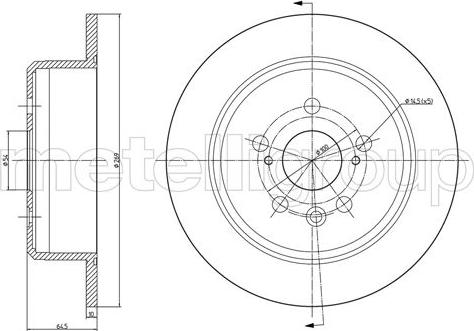 Fri.Tech. BD0091 - Bremžu diski ps1.lv