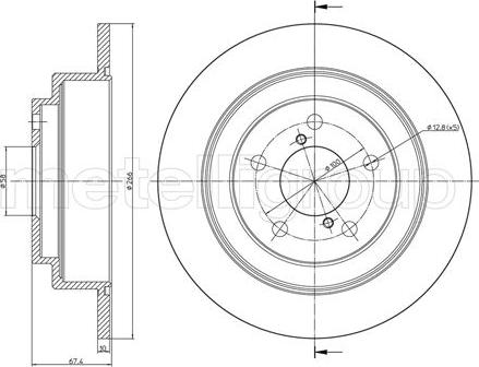 Fri.Tech. BD0098 - Bremžu diski ps1.lv