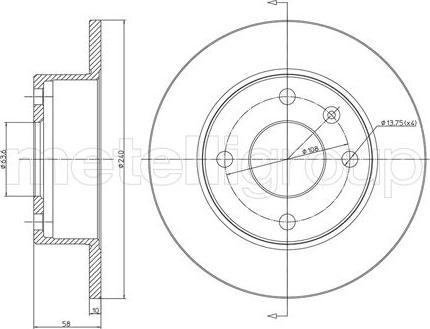 Fri.Tech. BD0007 - Bremžu diski ps1.lv