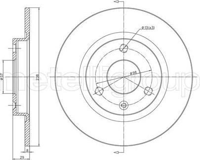 Fri.Tech. BD0035 - Bremžu diski ps1.lv