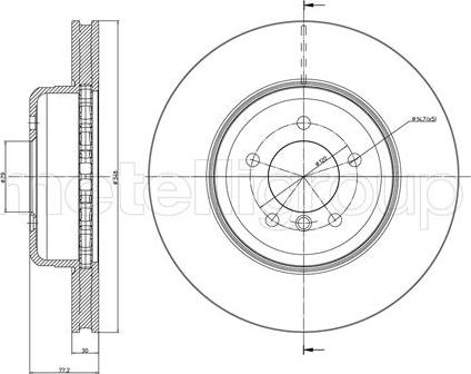 Fri.Tech. BD0075 - Bremžu diski ps1.lv