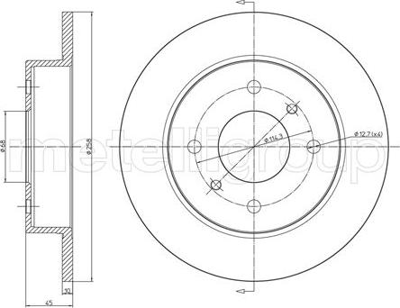 Fri.Tech. BD0195 - Bremžu diski ps1.lv