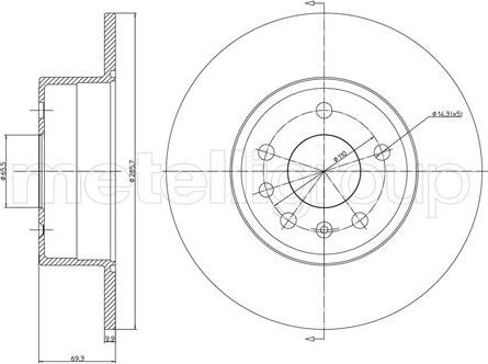 Fri.Tech. BD0191 - Bremžu diski ps1.lv