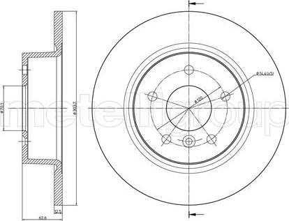 Fri.Tech. BD0143 - Bremžu diski ps1.lv