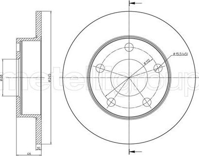 Fri.Tech. BD0154 - Bremžu diski ps1.lv