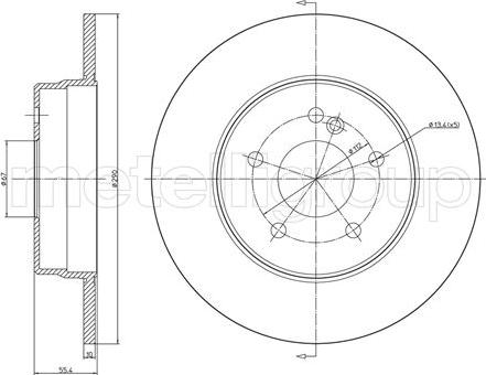 Fri.Tech. BD0152 - Bremžu diski ps1.lv