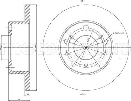 Fri.Tech. BD0167 - Bremžu diski ps1.lv