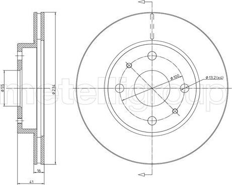 Fri.Tech. BD0103 - Bremžu diski ps1.lv