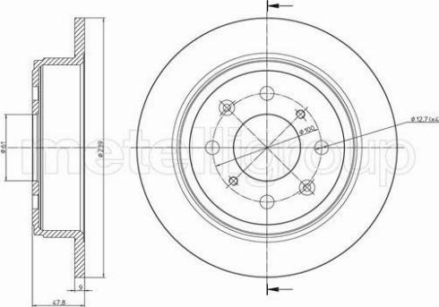 Fri.Tech. BD0113 - Bremžu diski ps1.lv