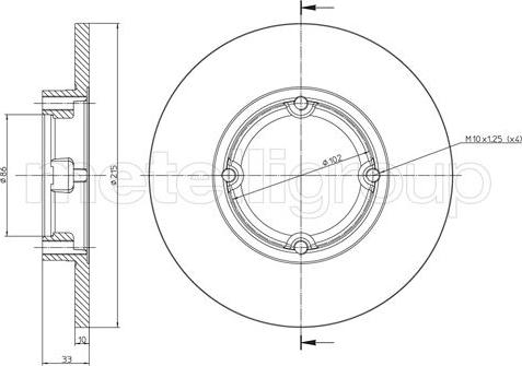 Fri.Tech. BD0117 - Bremžu diski ps1.lv