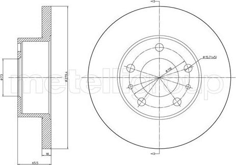 Fri.Tech. BD0186 - Bremžu diski ps1.lv