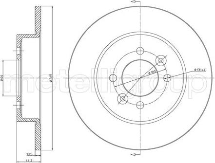 Fri.Tech. BD0181 - Bremžu diski ps1.lv