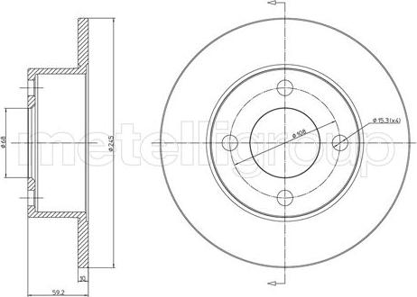 Fri.Tech. BD0134 - Bremžu diski ps1.lv