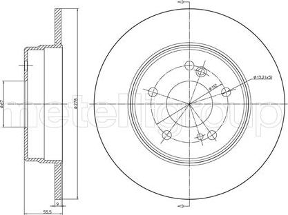 Fri.Tech. BD0133 - Bremžu diski ps1.lv