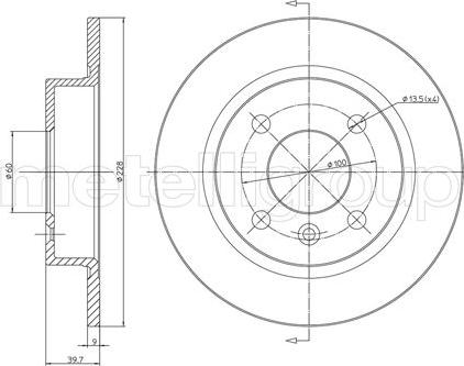 Fri.Tech. BD0173 - Bremžu diski ps1.lv