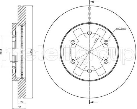 Fri.Tech. BD0896 - Bremžu diski ps1.lv