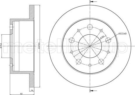 Fri.Tech. BD0869 - Bremžu diski ps1.lv