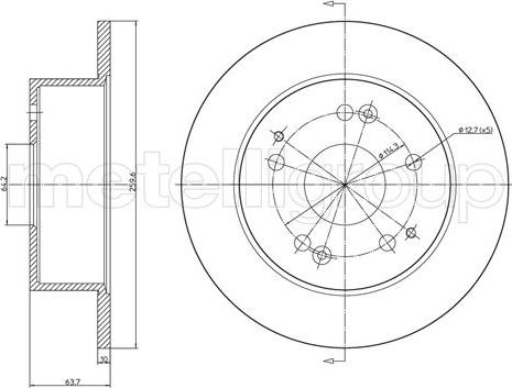 Fri.Tech. BD0876 - Bremžu diski ps1.lv