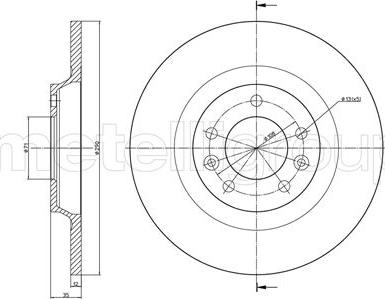 Fri.Tech. BD0872 - Bremžu diski ps1.lv