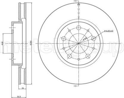 Fri.Tech. BD0395 - Bremžu diski ps1.lv