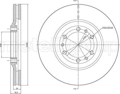 Fri.Tech. BD0392 - Bremžu diski ps1.lv