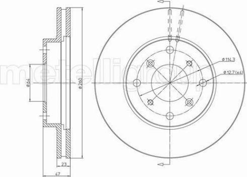 Fri.Tech. BD0354 - Bremžu diski ps1.lv