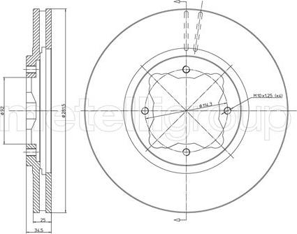 Fri.Tech. BD0352 - Bremžu diski ps1.lv