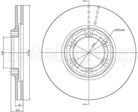 Fri.Tech. BD0364 - Bremžu diski ps1.lv