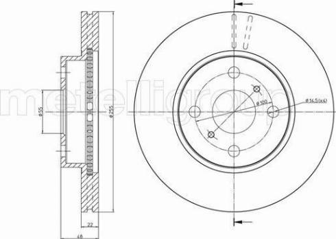 Fri.Tech. BD0303 - Bremžu diski ps1.lv