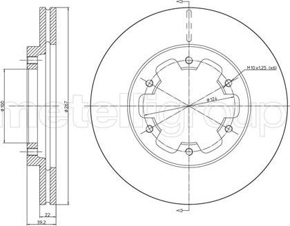 Fri.Tech. BD0316 - Bremžu diski ps1.lv