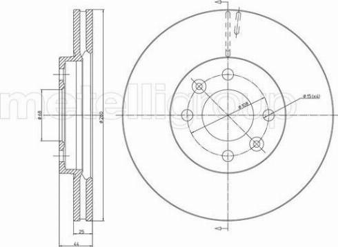 Fri.Tech. BD0373 - Bremžu diski ps1.lv