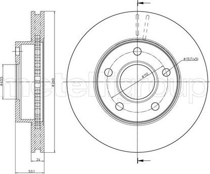 Fri.Tech. BD0249 - Bremžu diski ps1.lv