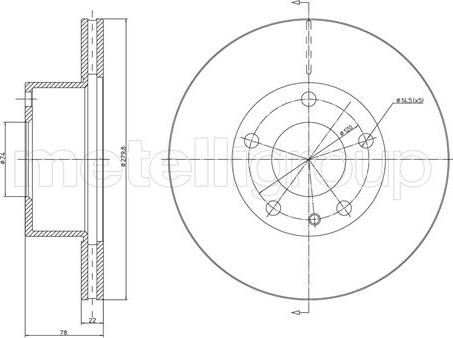 Fri.Tech. BD0245 - Bremžu diski ps1.lv